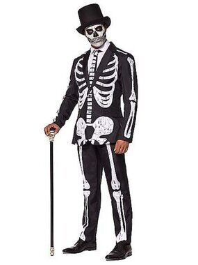 NWT - Halloween Calavera Costume - Skeleton Suit - XLarge